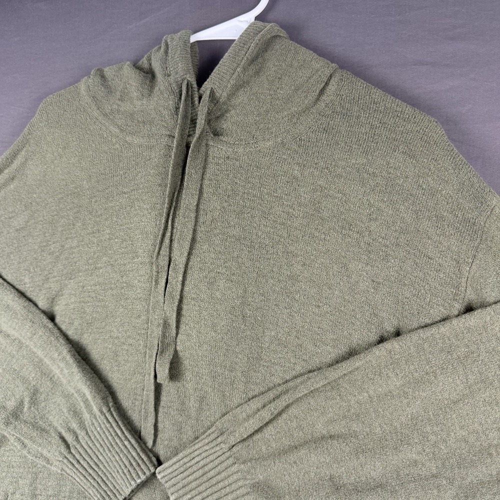 GAP Green Hooded Drawstring Knit Pullover Sweater Solid Men's Size S
